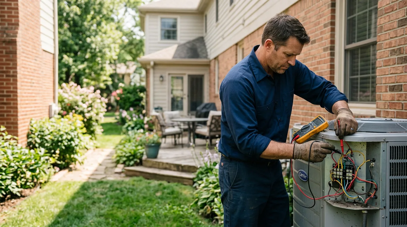 HVAC technician working near Oak Creek, WI
